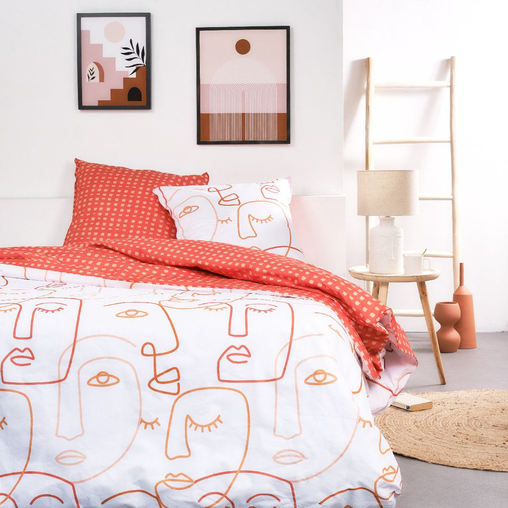 Sunshine - Juego De Cama Estampado 11.40 - Naranja