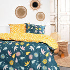 Sunshine - Parure De Lit Motif 11.42 - Bleu