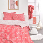 Sunshine - Parure De Lit Motif 11.60 - Rouge