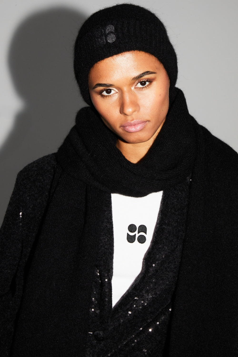 Le Sweatshirt Eddie Broderie Leo Black