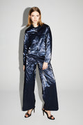 Pantalon Cargo Nolan Mercurio Blue Fabriqué En Italie