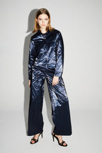 Pantalon Cargo Nolan Mercurio Blue Fabriqué En Italie