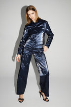 Pantalon Cargo Nolan Mercurio Blue Fabriqué En Italie