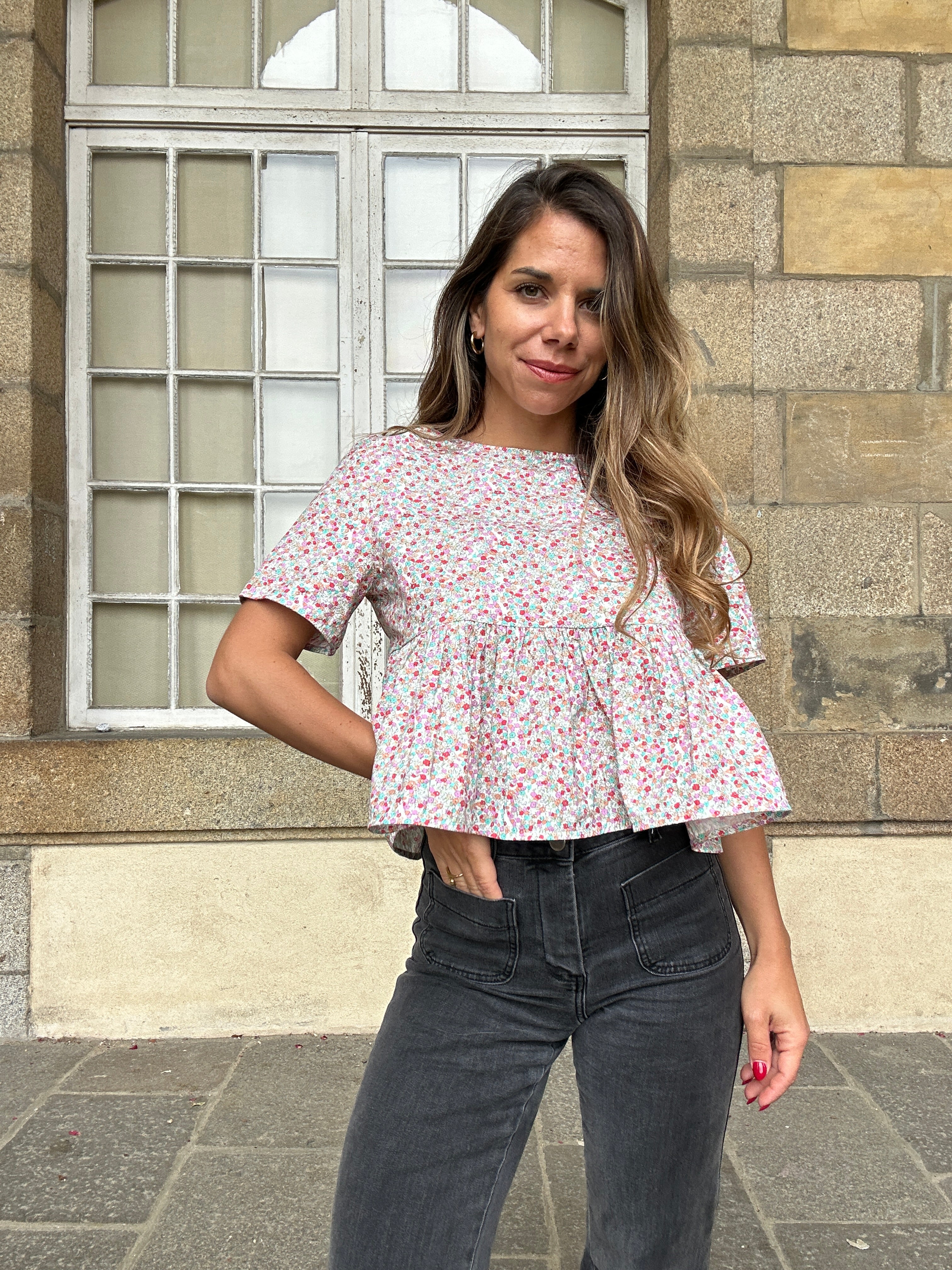 Mona Liberty print blouse