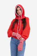 Moufles Rouges Et Roses