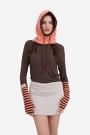 Moufles Marron Et Orange