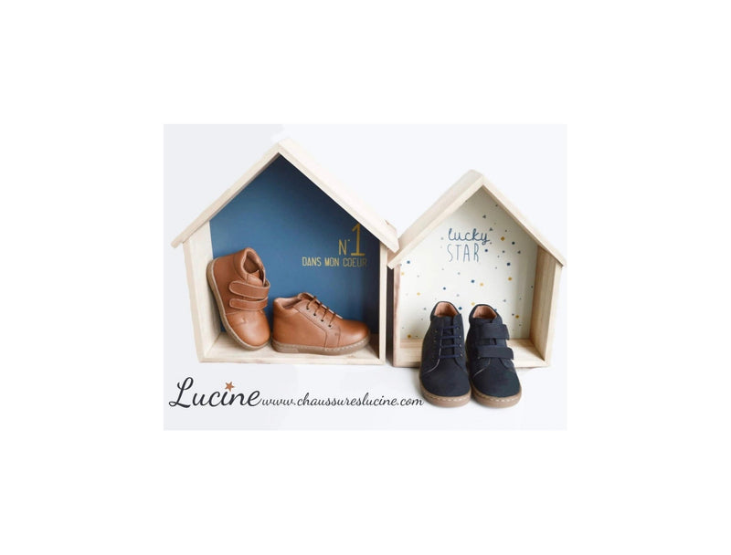 Chaussures Garçon Souples À Lacets Achille - Cuir Camel - Garçon