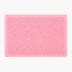 Tapis De Bain En Coton Bouclé - Rose Pâle