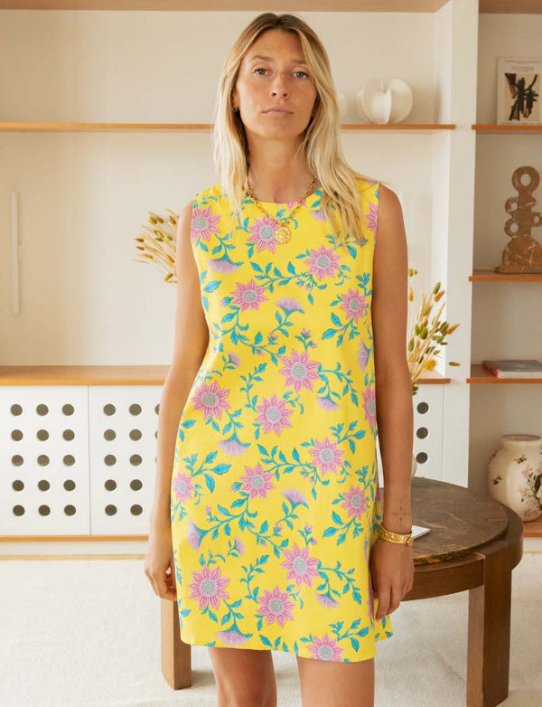 Gele Bloemenjurk Sapha