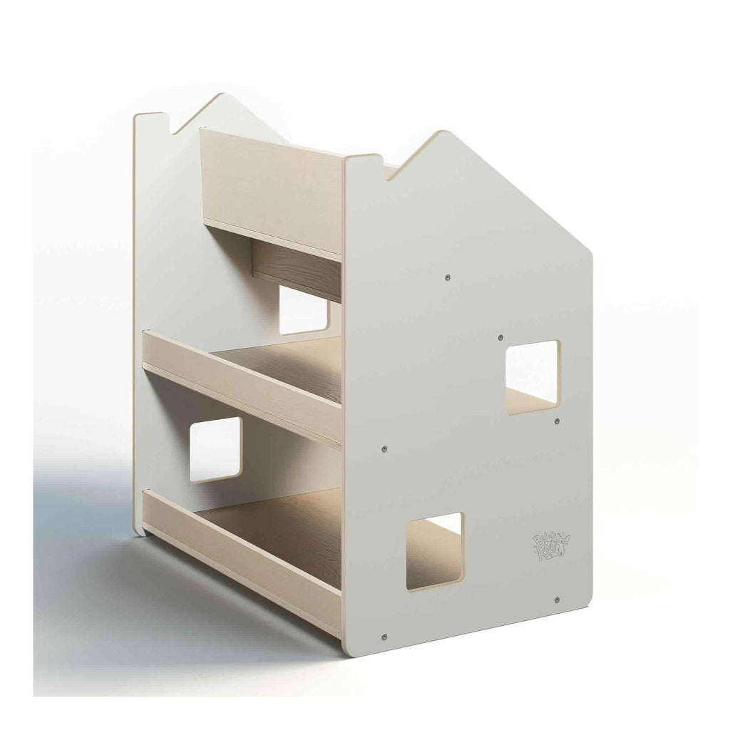 Estantería Montessori 2 en 1 versátil – Blanco