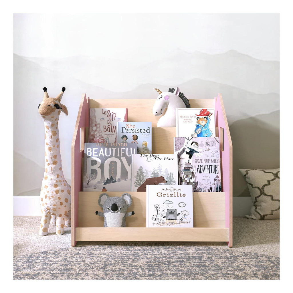 Children’s Bookshelf – Light Blue & Pink