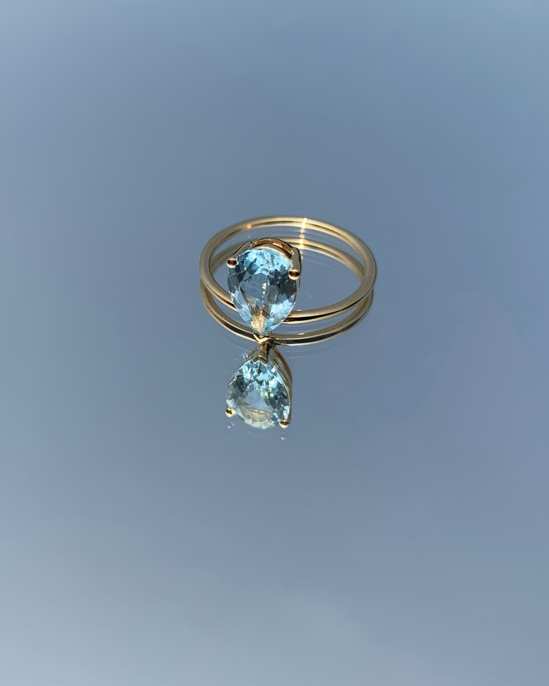 Bague Birthstones Topaze Bleue