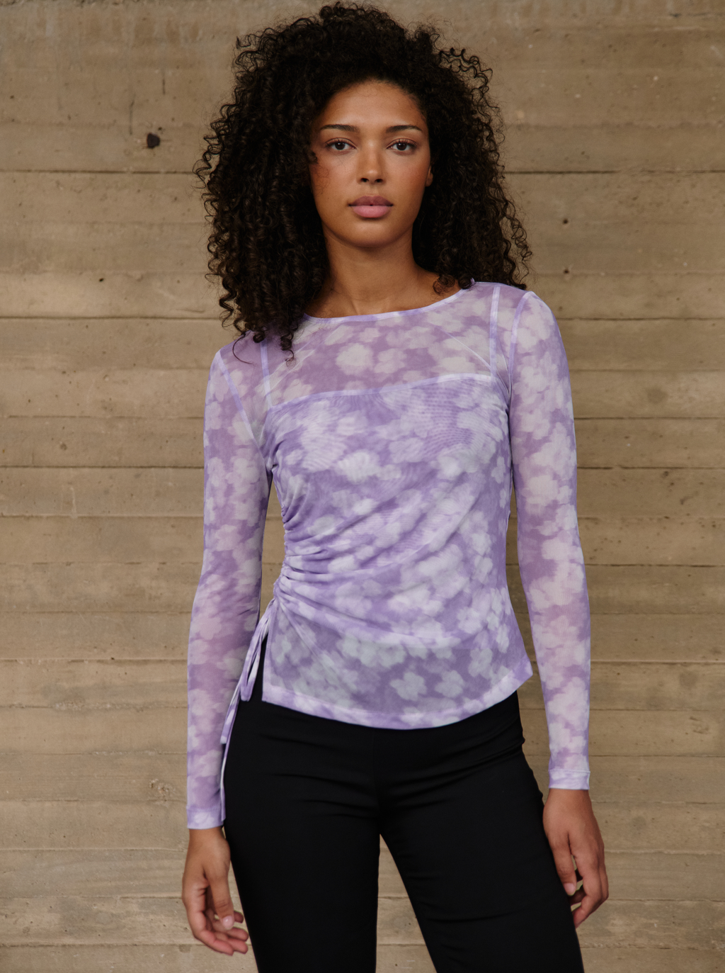Top Lila Mesh Mesh