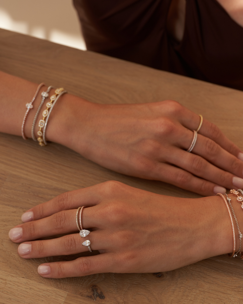 Bracelet Tennis Éclat - Rose