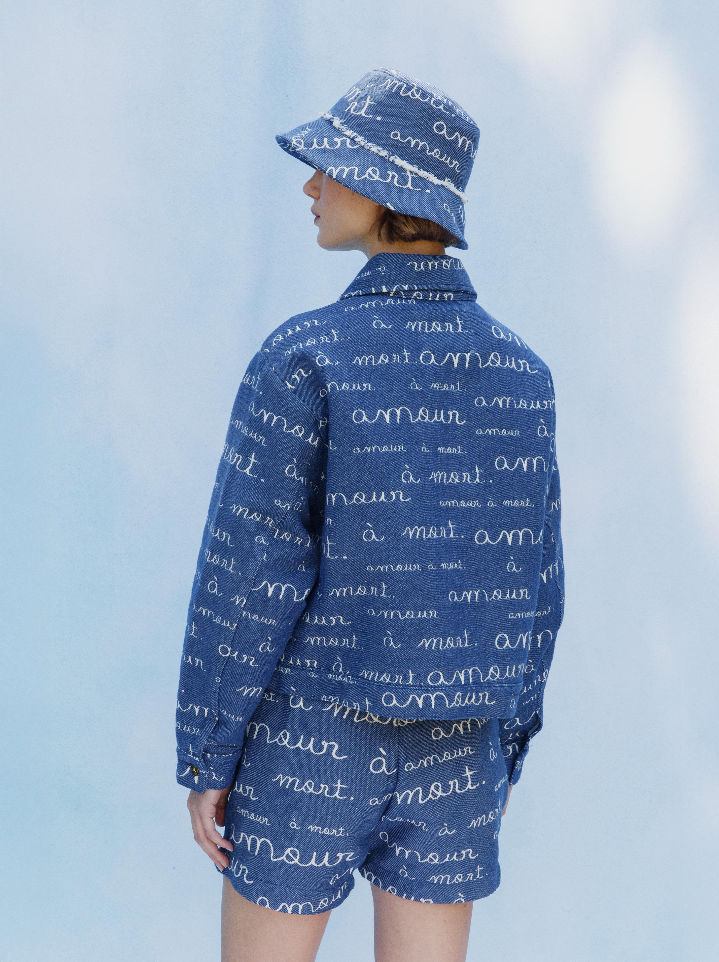 Short Amour Jacquard Denim