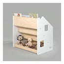 Bibliothèque & Étagère À Jouets Duo – Blanc & Gris
