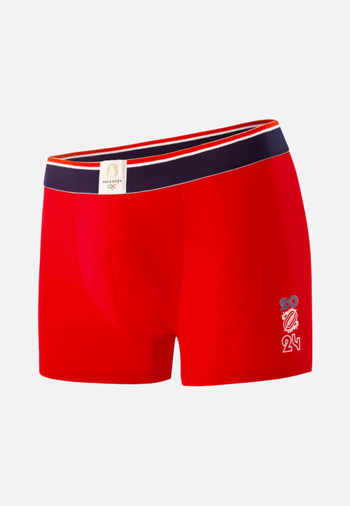 Marius Rouge Vélo - Boxer En Coton