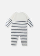 Combinaison Marinière Les Basiques - Écru À Rayures Marines