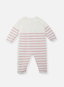 Combinaison Marinière Les Basiques - Ecru À Rayure Pétunia