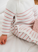 Combinaison Marinière Les Basiques - Ecru À Rayure Pétunia