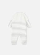 Combinaison Marinière - Écru À Rayure Gris Clair
