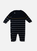 Combinaison Rayée Éco - Responsable - Marine À Rayures Écru/Curry