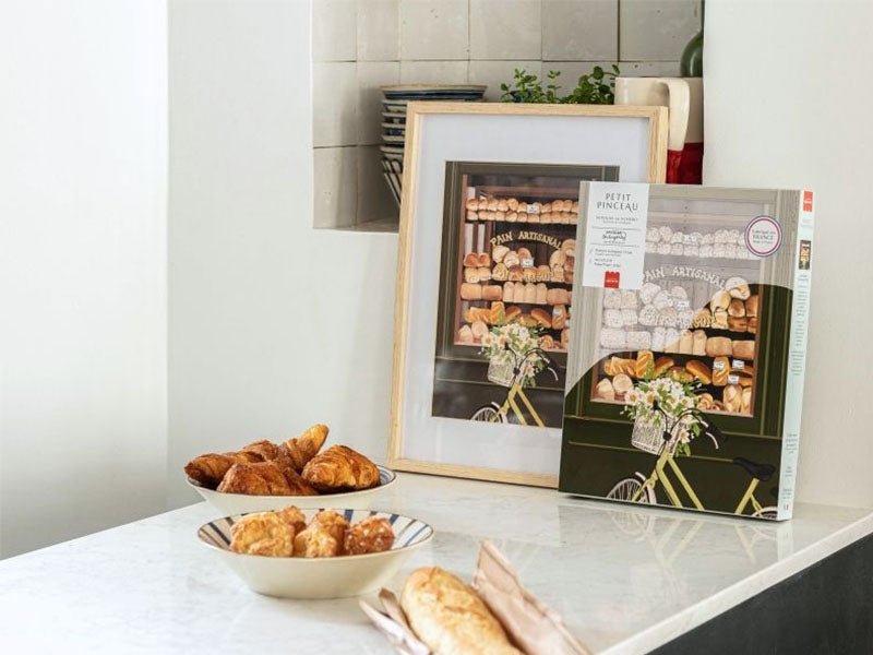 Paint By Number Box - Small Brush - Parisian Bakeries By Ananya Bhandari