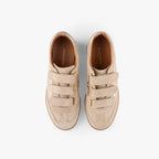 Sneakers Susanna - Pelle scamosciata - Beige / Dorato