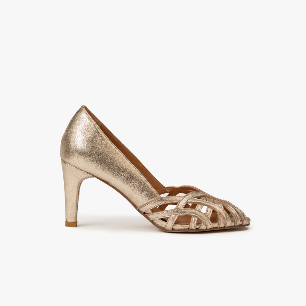 Sandali Oriane - Pelle glitterata - Oro