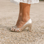 Sandali Oriane - Pelle glitterata - Oro
