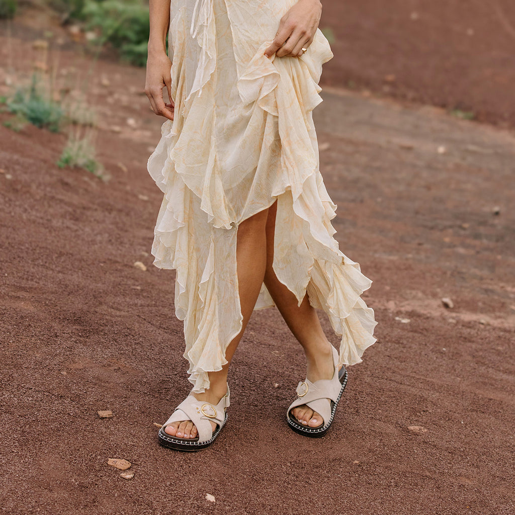 Sandali Adèle - Pelle scamosciata - Beige