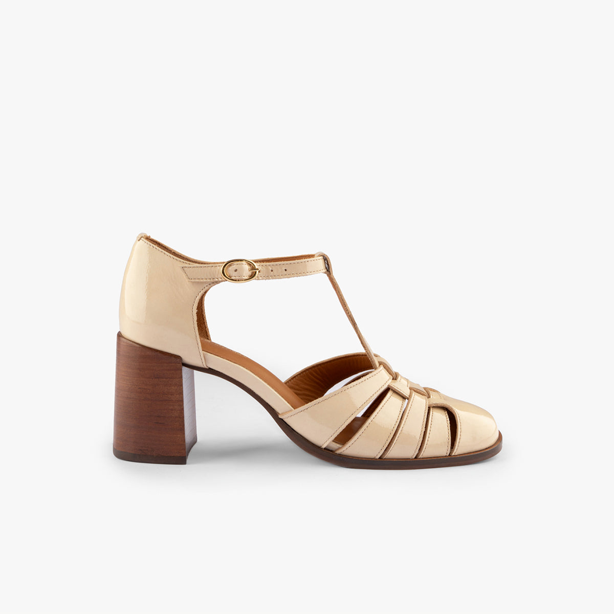 Sandali Beatrice - Pelle verniciata - Beige