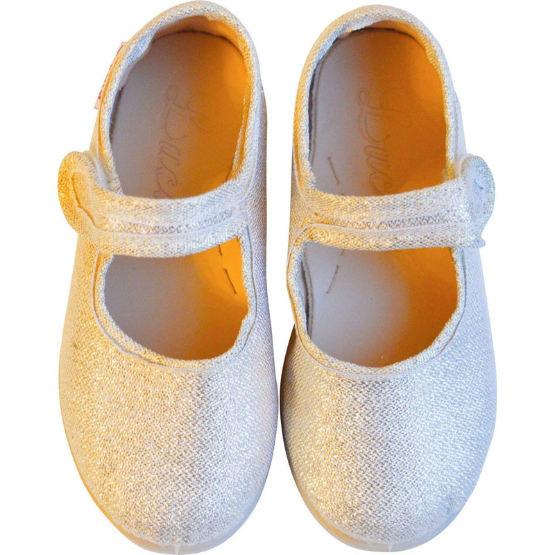 Chaussures En Toiles Ballerines Babies Scratch - Or - Fille
