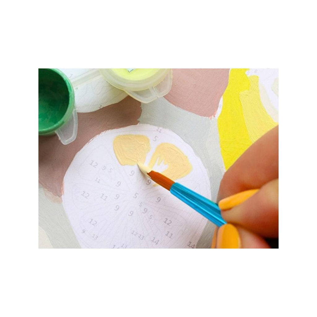 Coffret Peinture Au Numéro - Petit Pinceau - Citrons De Menton Par La Petite Epicerie