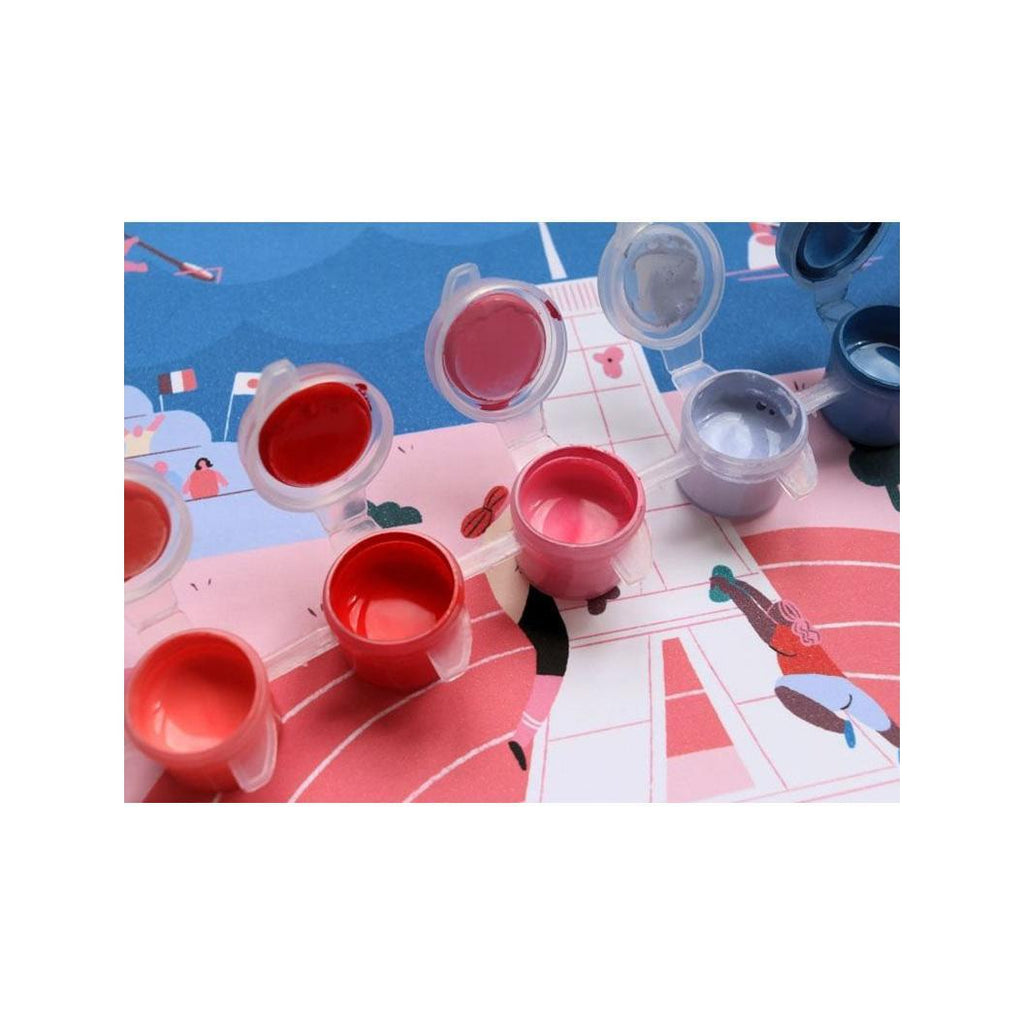 Paint By Number Box - Small Brush - Multi Sports By Anna Fedoseeva