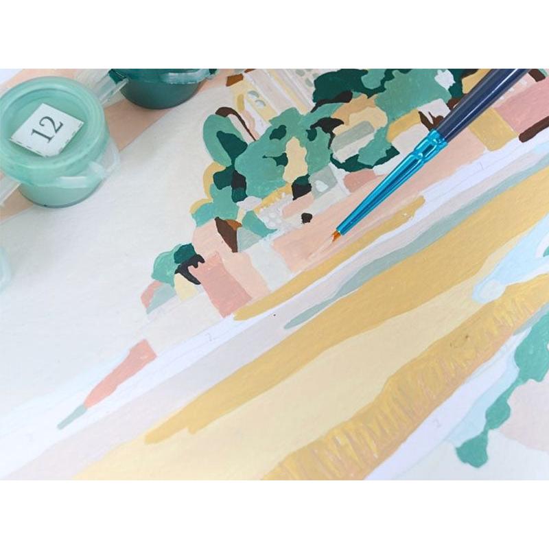 Paint By Number Box - Small Brush - Mont Saint-Michel By La Petite Epicerie