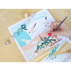 Paint By Number Box - Small Brush - Mont Saint-Michel By La Petite Epicerie