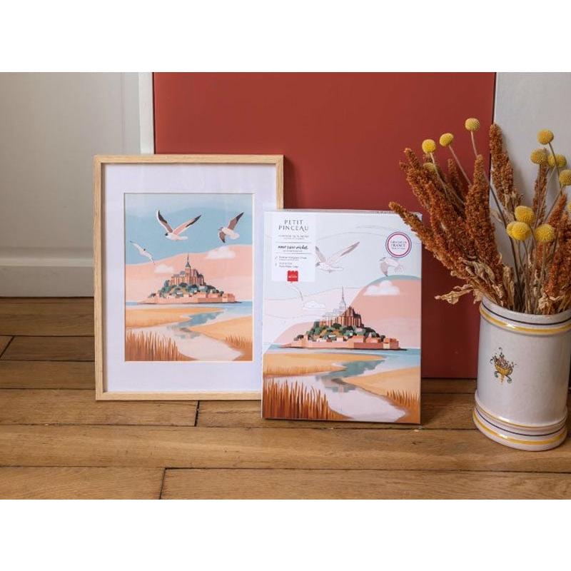 Paint By Number Box - Small Brush - Mont Saint-Michel By La Petite Epicerie