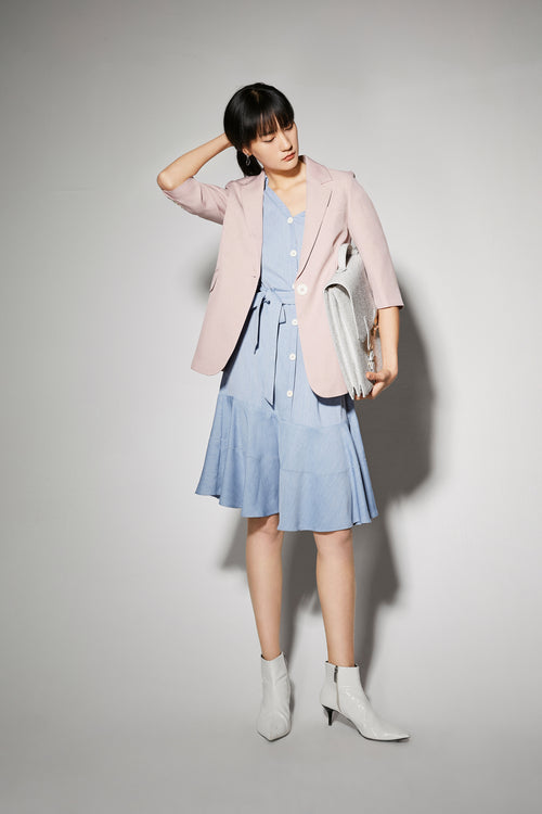 Lily - Robe - Gris Bleu