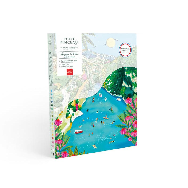Paint By Number Box - Small Brush - The Gorges Du Verdon By Nolwenn Studio