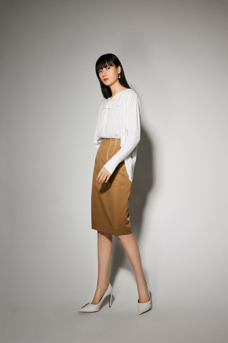 Lily - Jupe - Marron Châtaigne