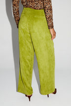 Pantalon Astrid Velours Vintage Anisé Fabriqué En Italie