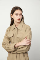 Lily - Manteau - Kaki Clair