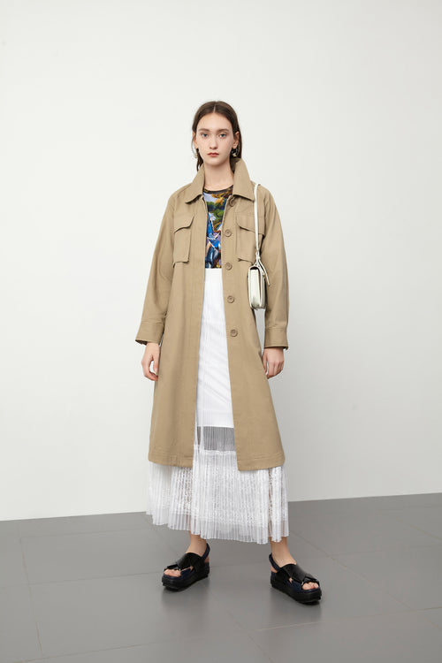 Lily - Manteau - Kaki Clair