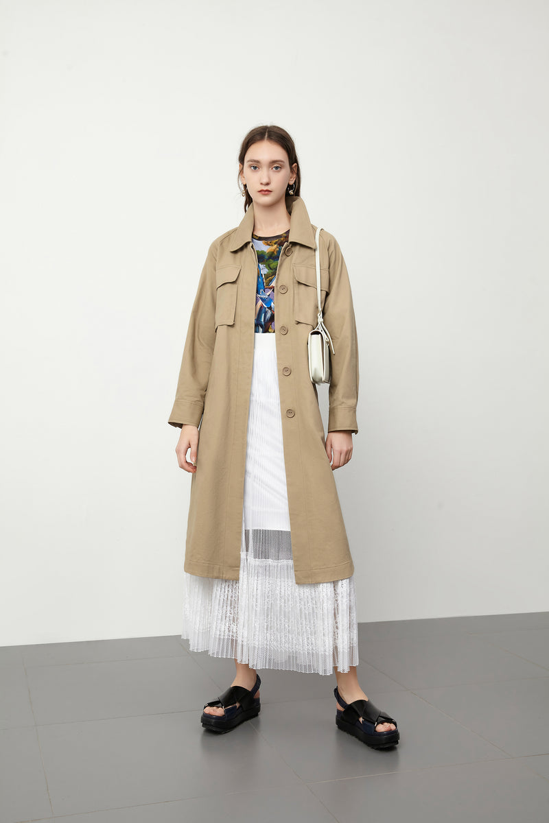 Lily - Manteau - Kaki Clair