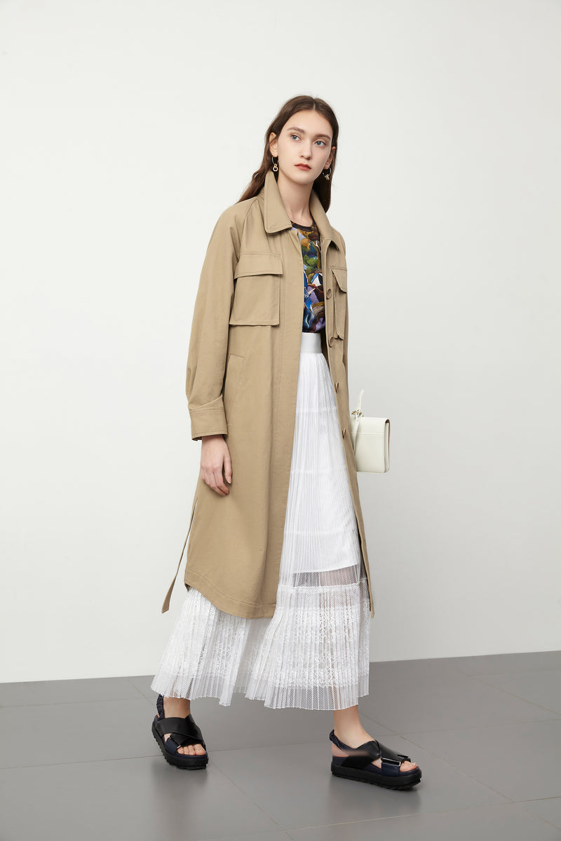 Lily - Manteau - Kaki Clair