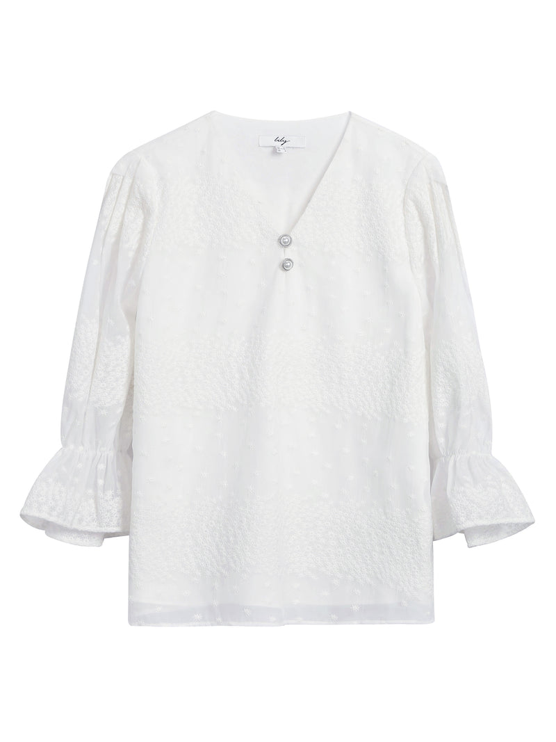 Lily - Pull-Over - Blanc