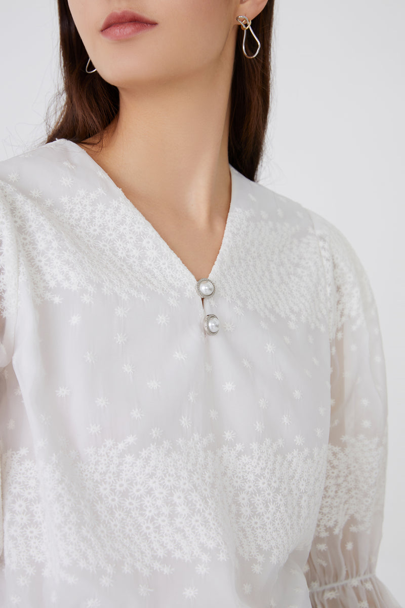 Lily - Pull-Over - Blanc
