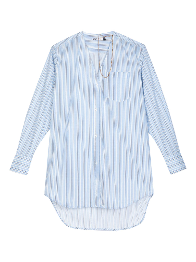 Lily - Chemise - Bleue