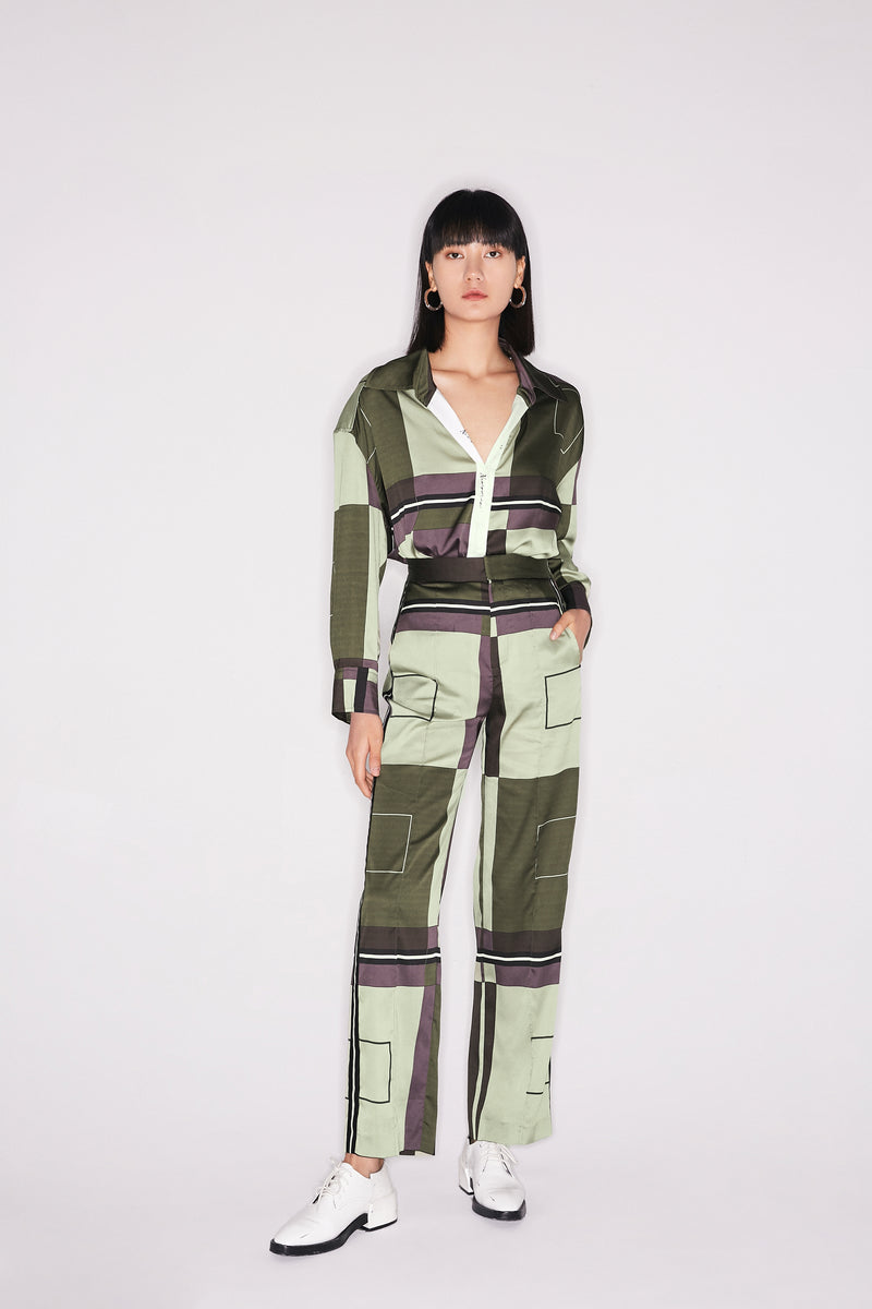 Lily - Pantalon - Vert Algue